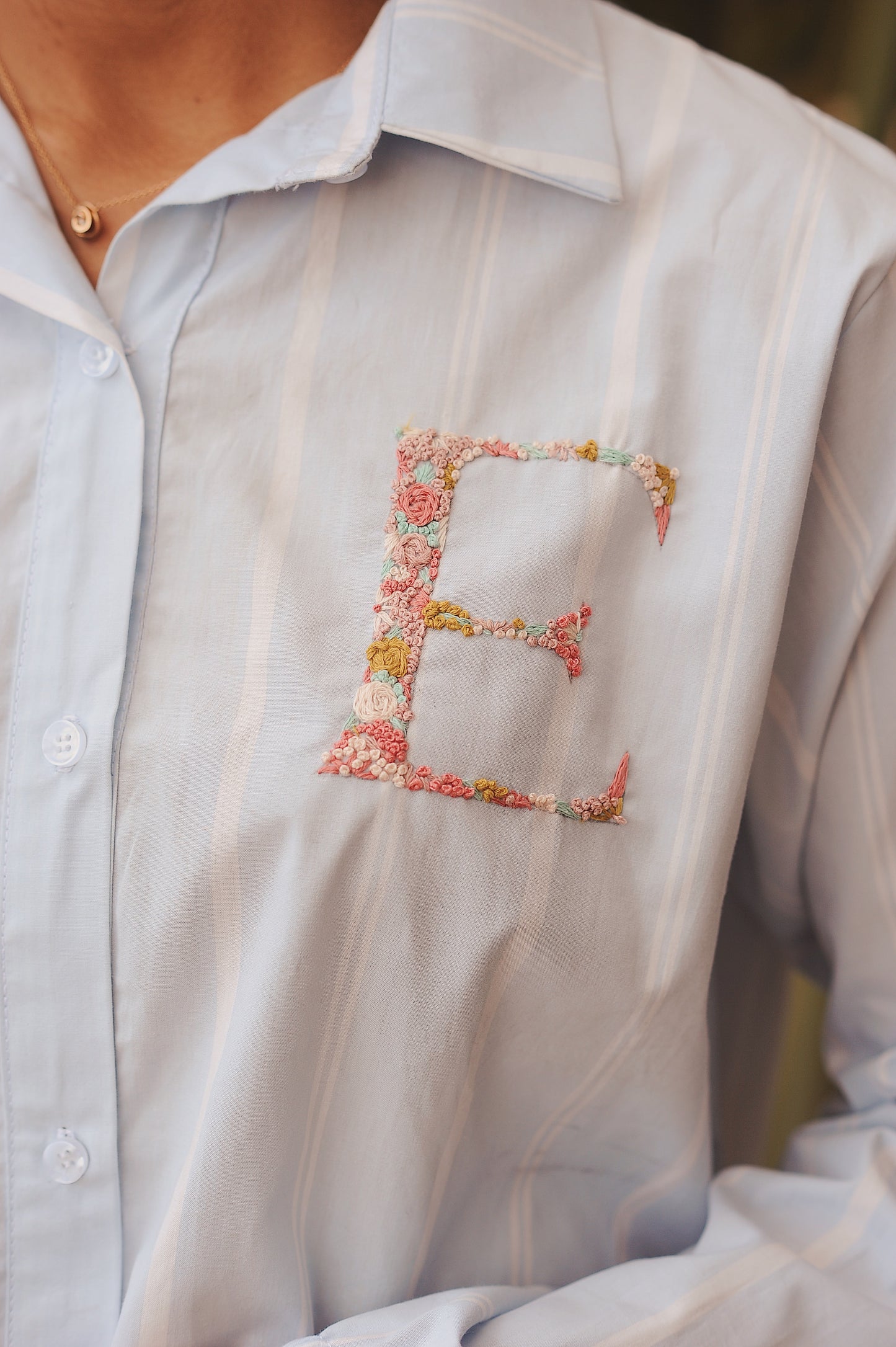 Chemise Calvi rayé bleu