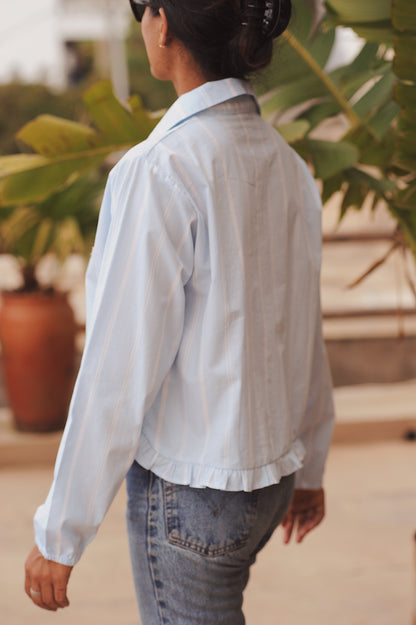 Chemise Calvi rayé bleu