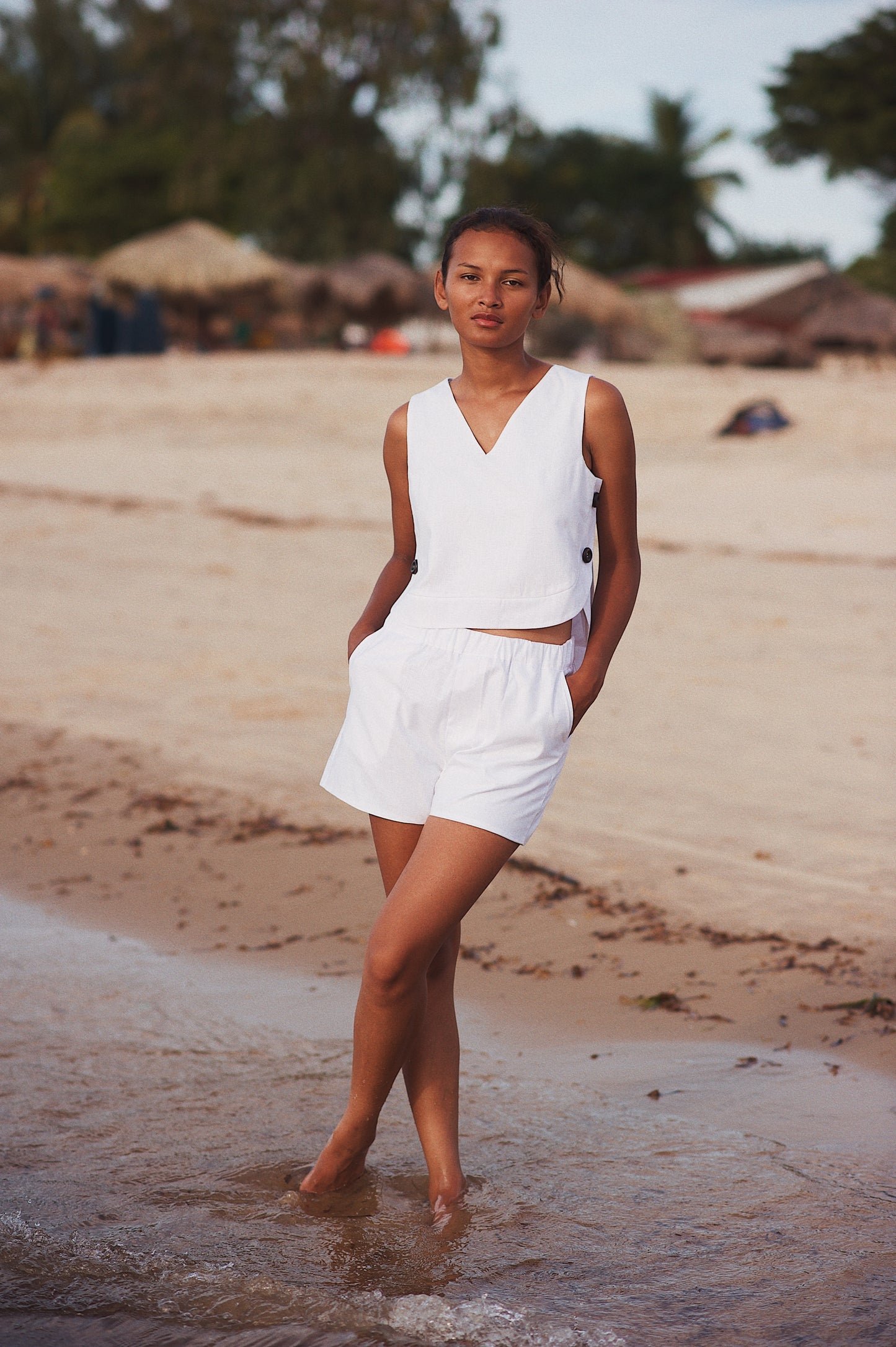 Short Cyril lin blanc