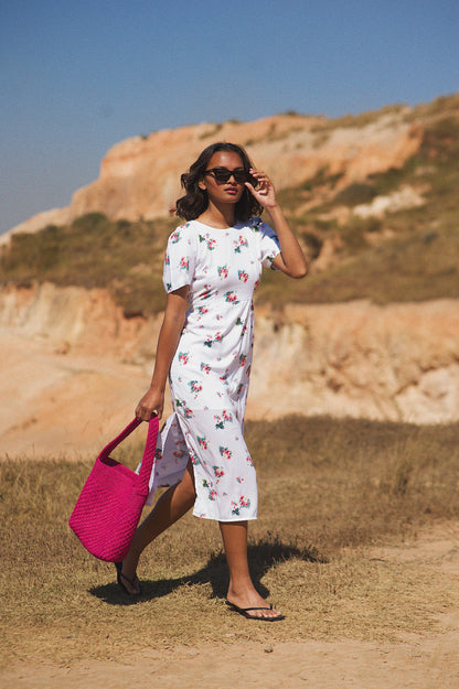 Panier Lou rose fuchsia