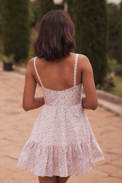 Robe Elsa rose imprimé