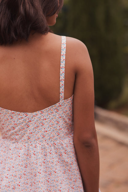 Robe Elsa rose imprimé