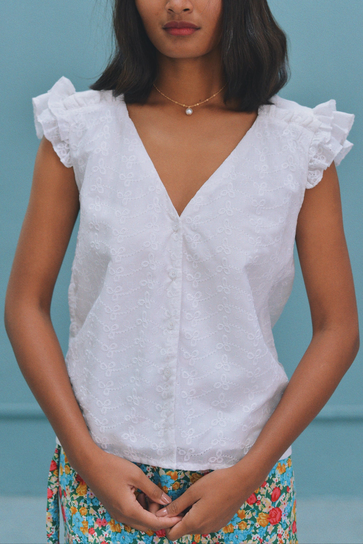 Blouse Constance broderie anglaise