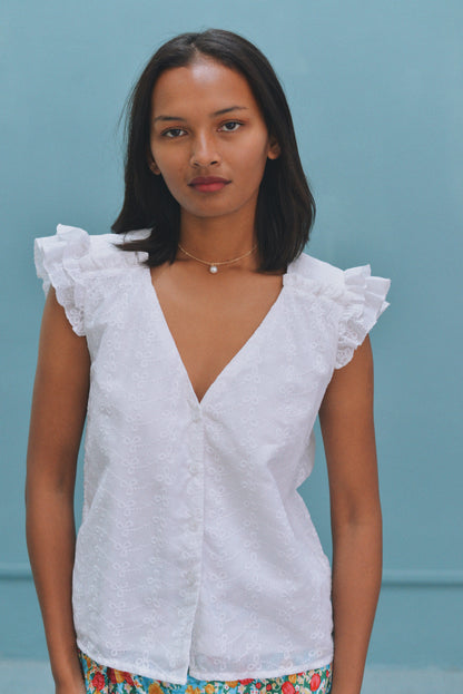 Blouse Constance broderie anglaise
