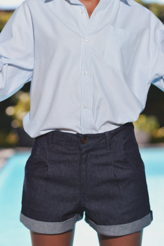 Chemise Emily bleu rayé