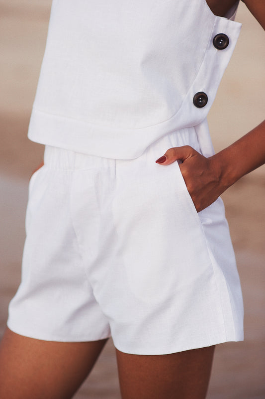 Short Cyril lin blanc